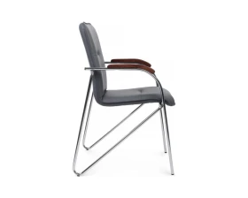 Стул Самба с деревянными подлокотниками SMB-02H Хром гальв. images