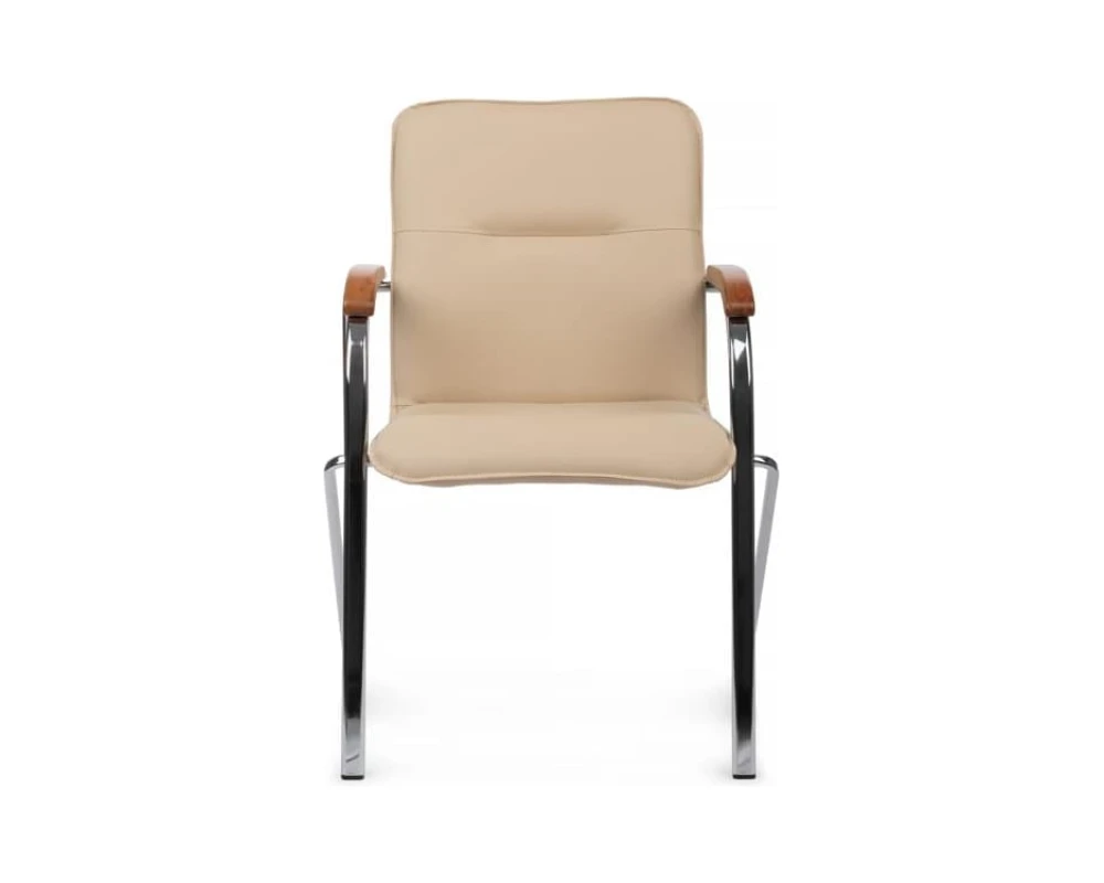 Стул Самба с деревянными подлокотниками SMB-02H Хром гальв.