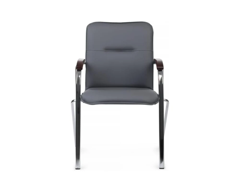 Стул Самба с деревянными подлокотниками SMB-02H Хром гальв.