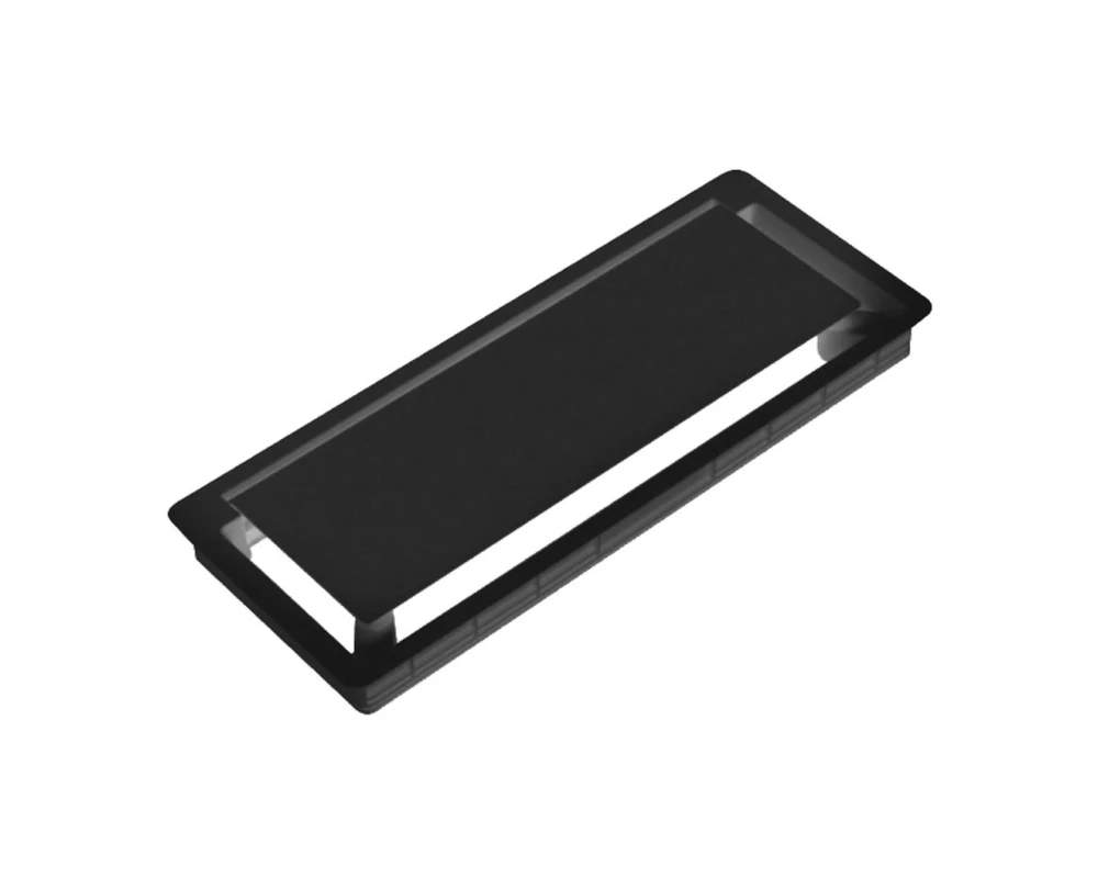 Лючок прямоугольный 30x12x2,6 Cover Light Черный