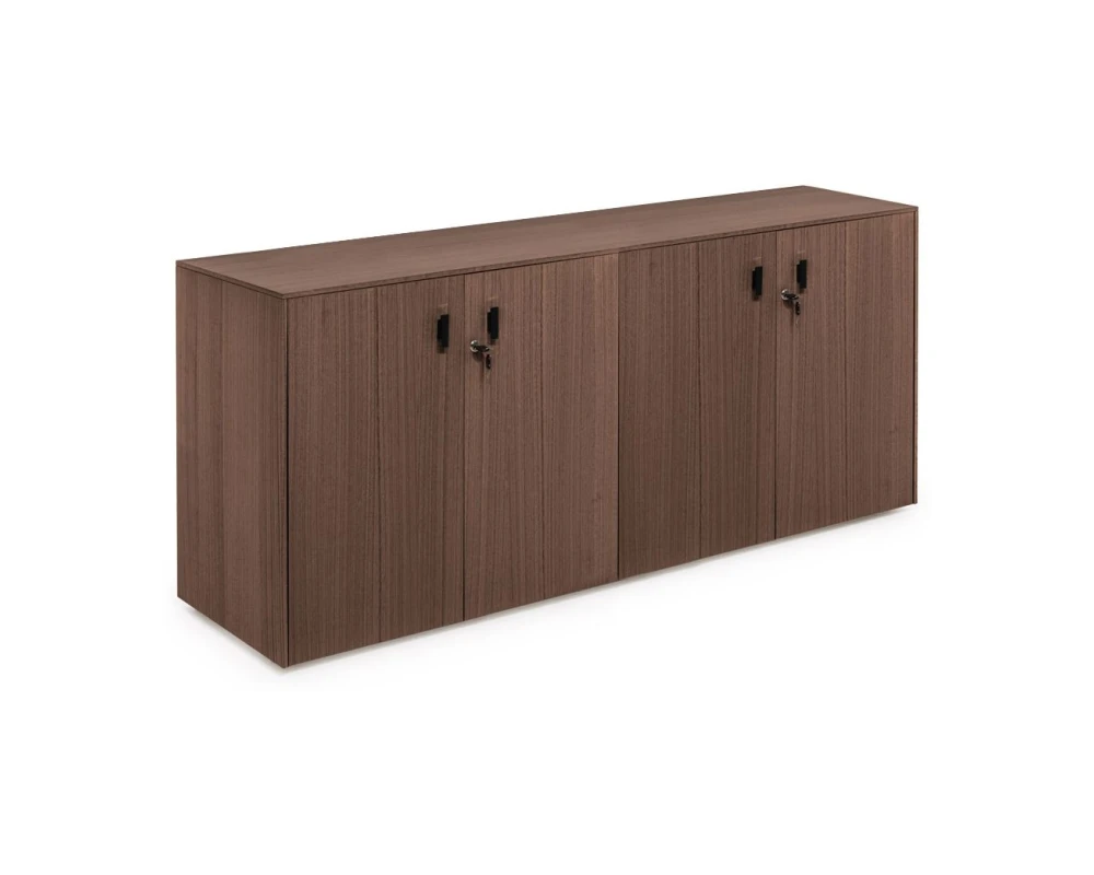 Шкаф H.82 4 дв 162x44x82 Enzo Эвкалипт морен/Черный