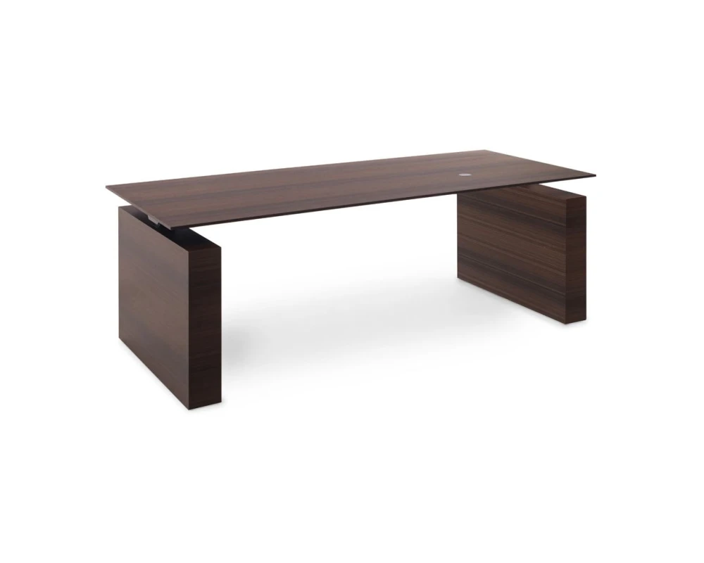 Стол письменный 200x90x75-130 Tesla Эвкалипт морен/Черный