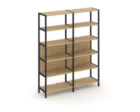 Двухсекционный стеллаж пятиярусный 1590х400х1980 Шелф Систем / Shelf System images