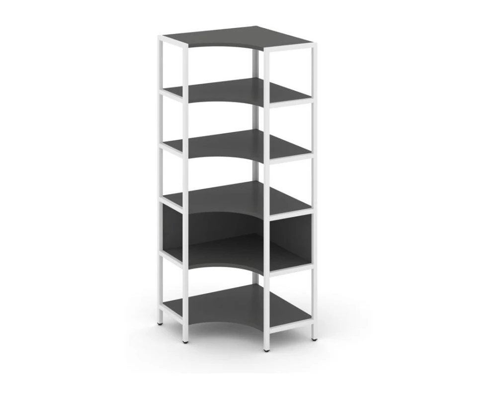 Односекционный угловой стеллаж пятиярусный 810х810х1980 Шелф Систем / Shelf System