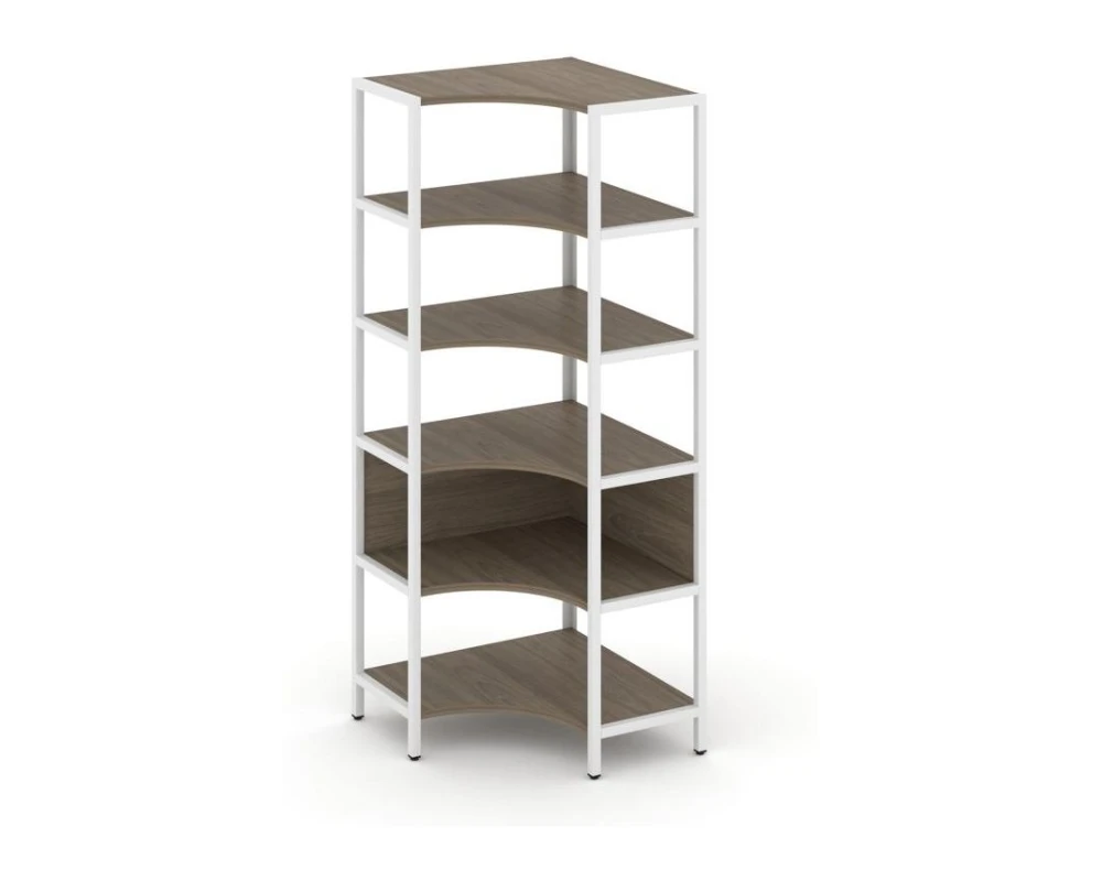 Односекционный угловой стеллаж пятиярусный 810х810х1980 Шелф Систем / Shelf System