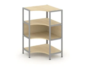 Односекционный угловой стеллаж трехярусный 810х810х1246 Шелф Систем / Shelf System images