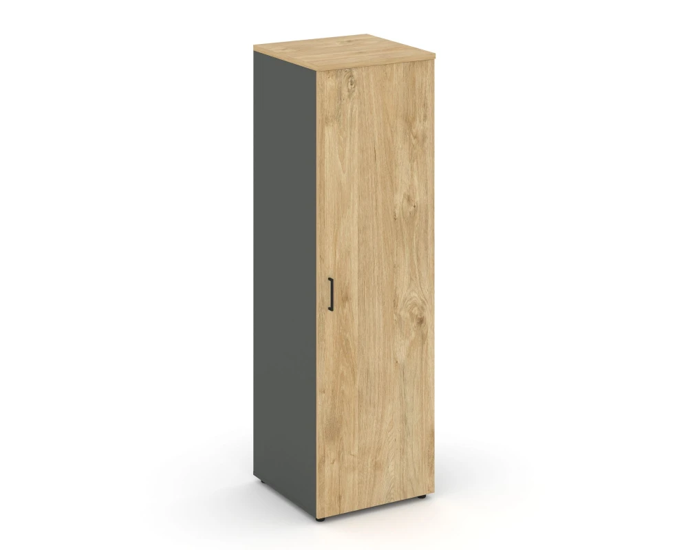 Гардероб узкий глубокий с полкой и штангой-трубой овальной 600x600x1982 зад. стенка HDF Стайл Проджект / Style Project