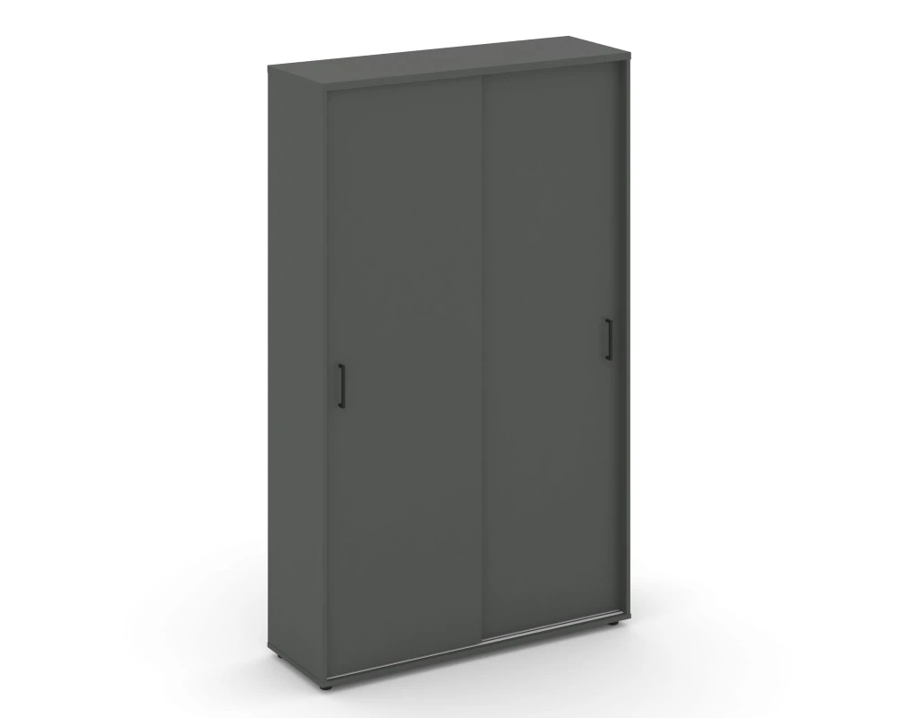 Шкаф-купе с полками в 2-х секциях 1200x400x1982 зад. стенка HDF Стайл Проджект / Style Project