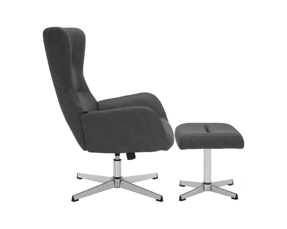 Кресло Everprof Эппл / Apple Ткань, Темно-серый