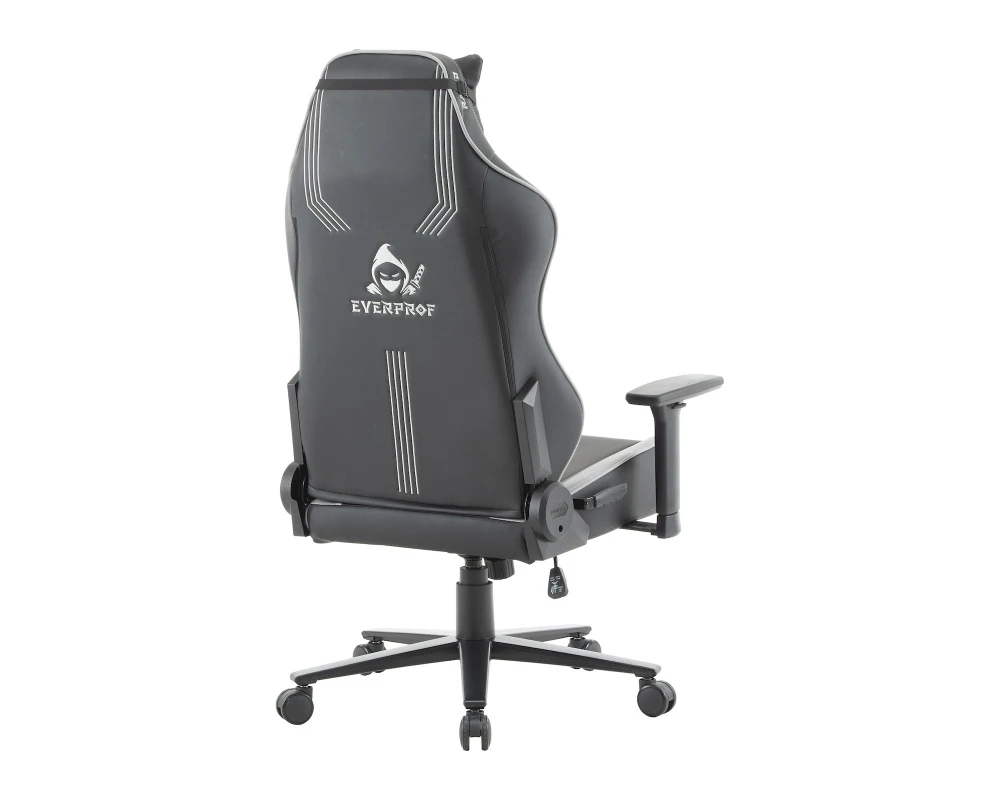 Кресло Everprof Рапид / Rapid Экокожа, Серый/Черный