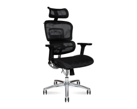 Кресло Norden Крон алюминюм блэк / Kron aluminium black Сетка, Черный images