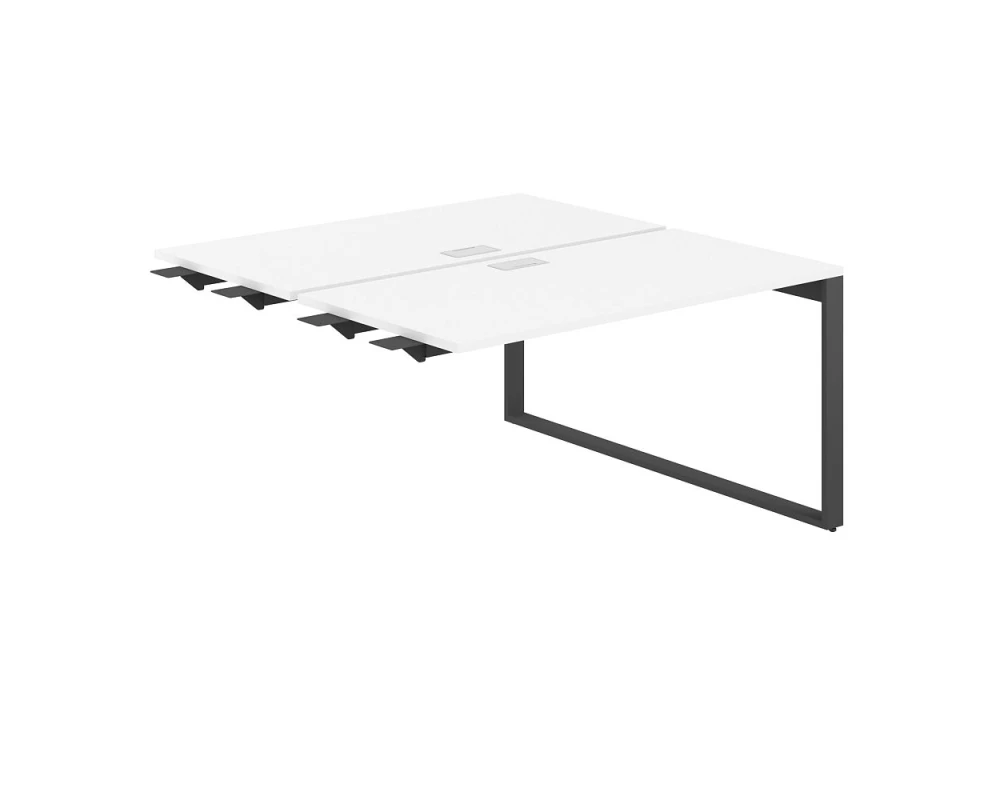 Рабочая станция комбо с лючком 1400х1438х750 Аллегро / Allegro Белый/Антрацит