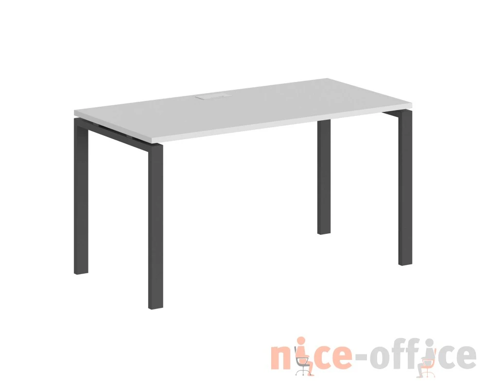 Стол 1200x700x750 профиль антрацит: 60x30 Сигма / Sigma Белый