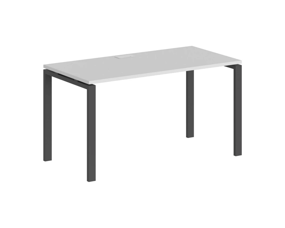 Стол 1400x800x750 профиль антрацит: 60x30 Сигма / Sigma Белый